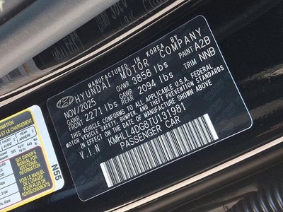 2026 Hyundai ELANTRA SE