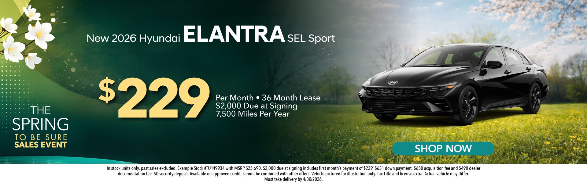 New 2026 Hyundai Elantra SEl