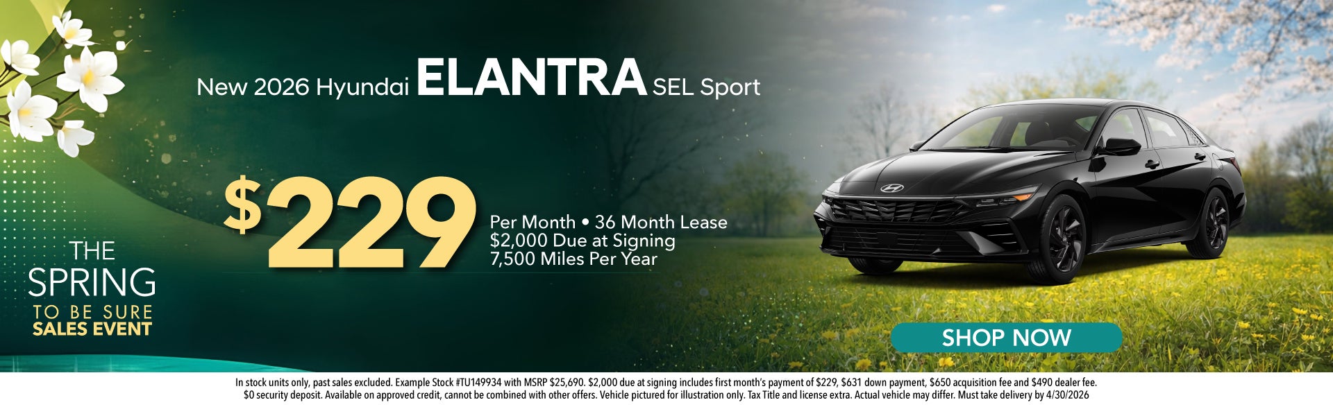 New 2026 Hyundai Elantra SEl