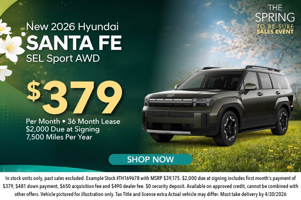 New 2026 Hyundai Santa Fe