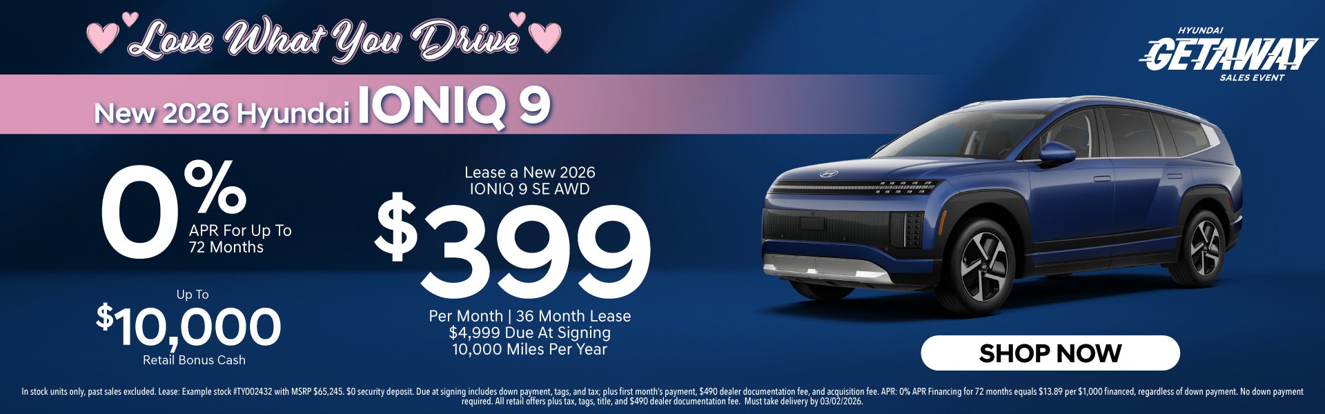 New 2026 Hyundai IONIQ 9 SE AWD