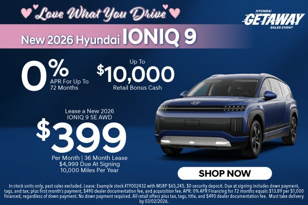 New 2026 Hyundai IONIQ 9 SE AWD