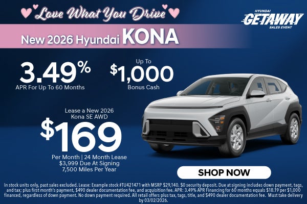 New 2026 Hyundai Kona SE AWD