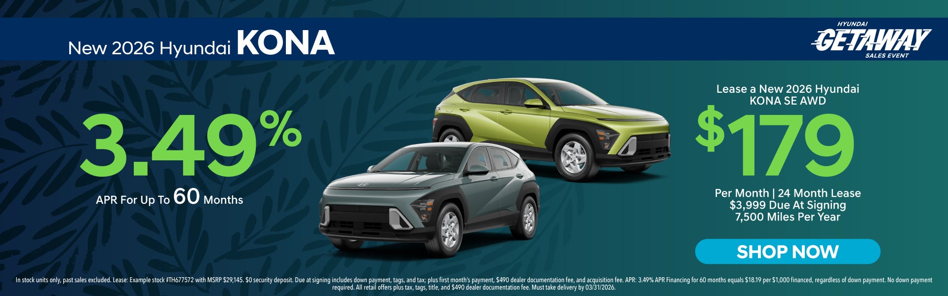 New 2026 Hyundai Kona