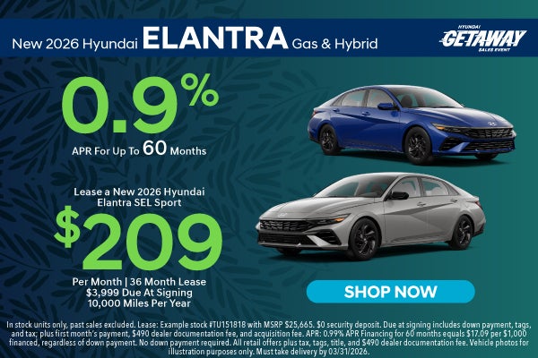 New 2026 Hyundai Elantra SE