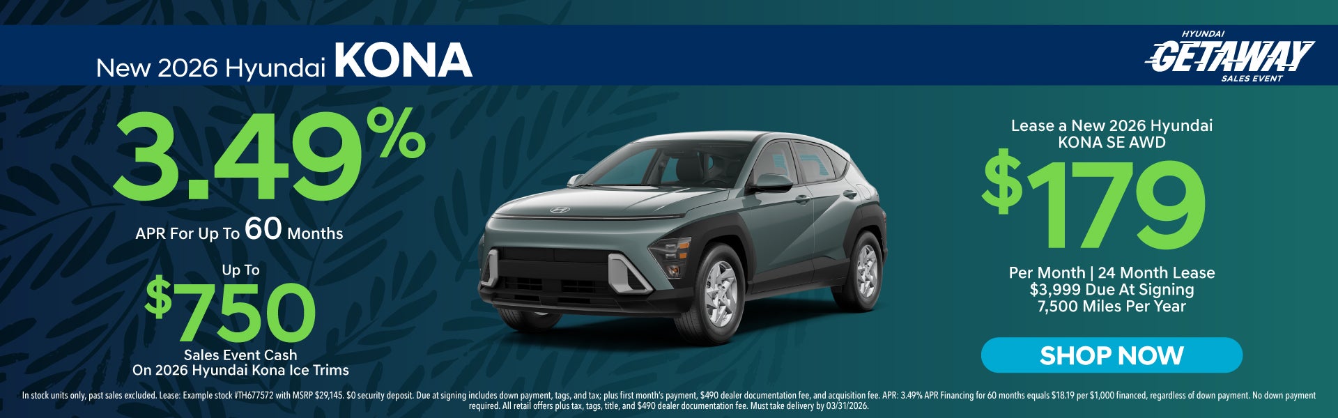 New 2026 Hyundai Kona