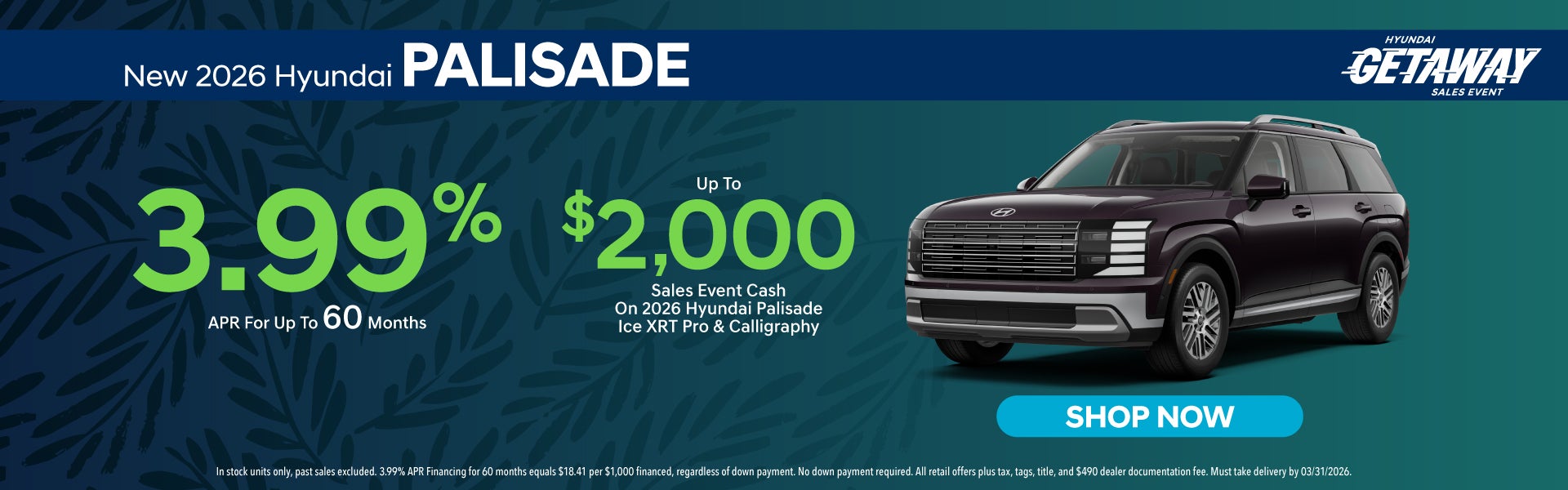 New 2026 Hyundai Palisade