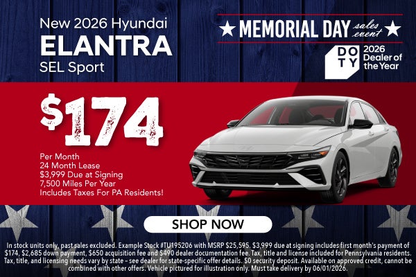 New 2026 Hyundai Elantra SEl