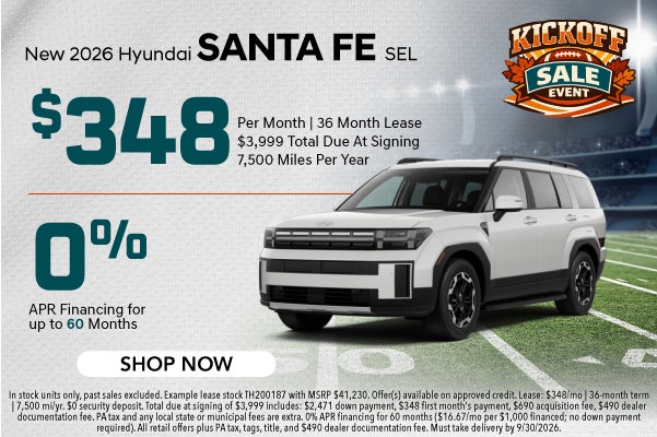New 20276 Hyundai SANTA FE Gas and Hybrid Models
