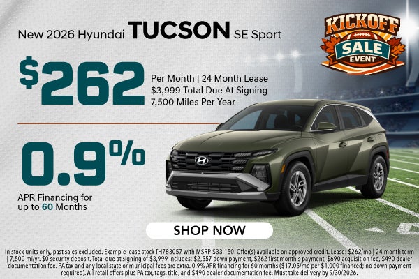 New 2026 Hyundai TUCSON SE Sports