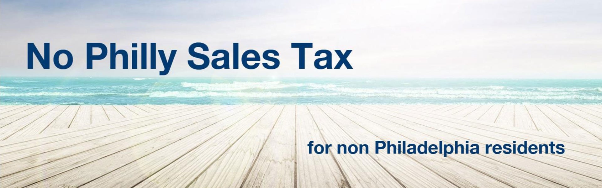 No Philly Sales Tax